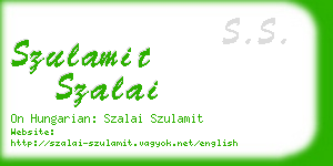 szulamit szalai business card